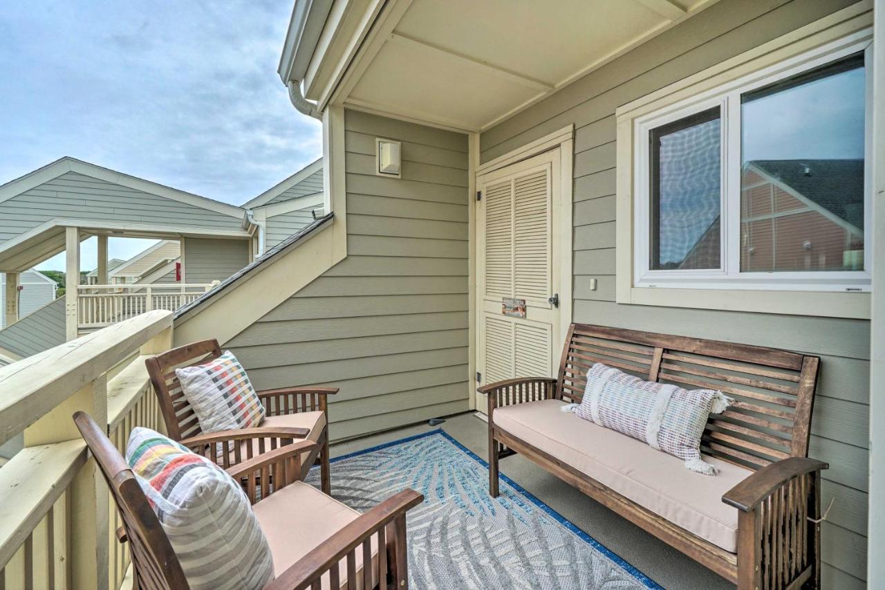Beachfront Condo With Unobstructed Ocean Views! Oak Island Eksteriør bilde