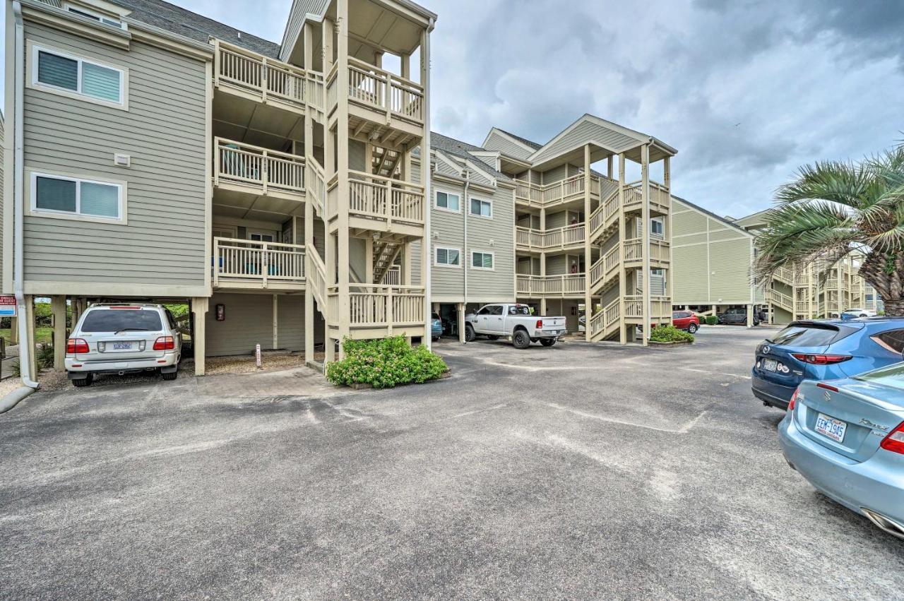 Beachfront Condo With Unobstructed Ocean Views! Oak Island Eksteriør bilde