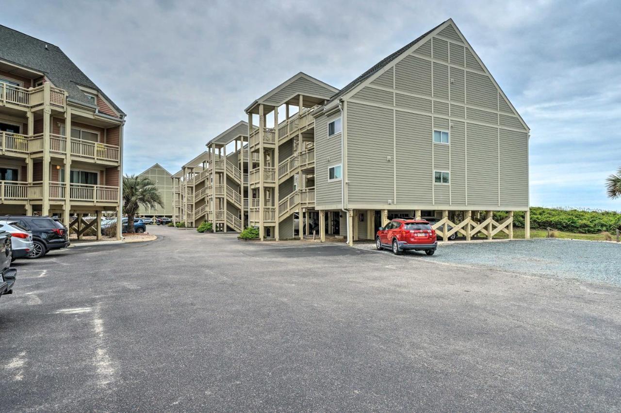 Beachfront Condo With Unobstructed Ocean Views! Oak Island Eksteriør bilde